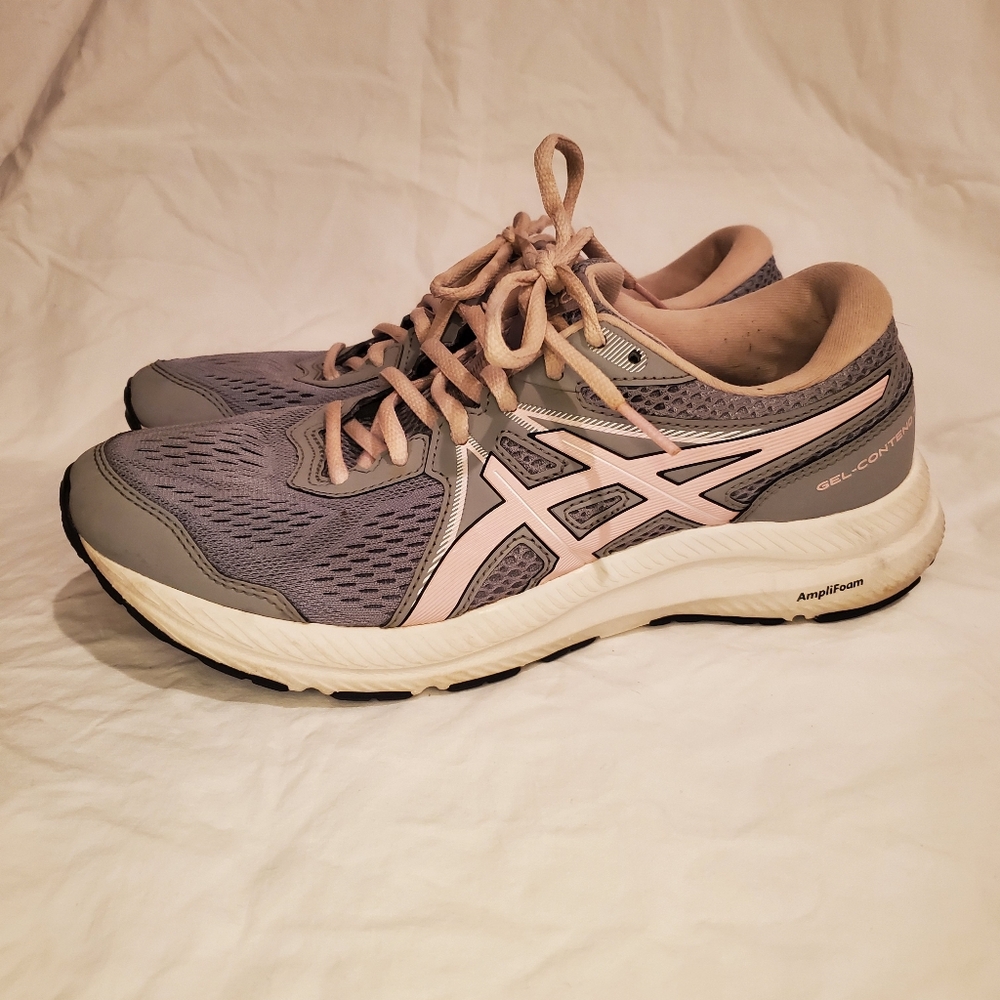 Asics gel contend amplifoam running shoes women's size 8 1/2